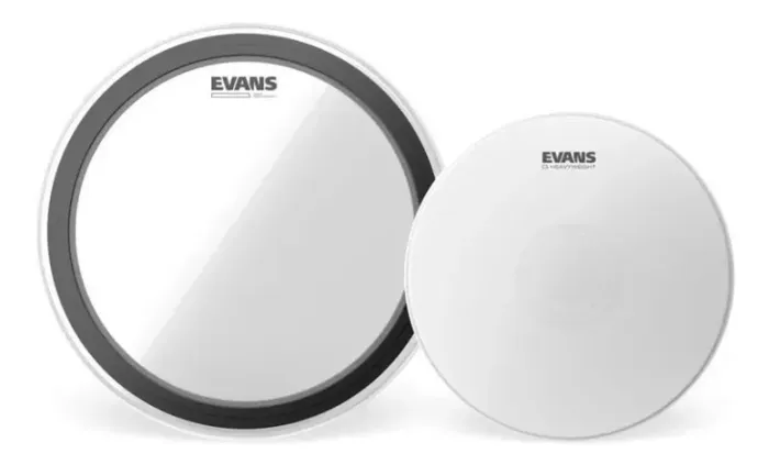 Kit De Peles Caixa 14+bumbo 22 Heavyweight Evans Ebp-emadhw