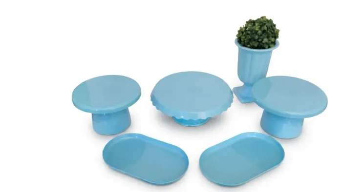 Kit boleira azul candy bebê