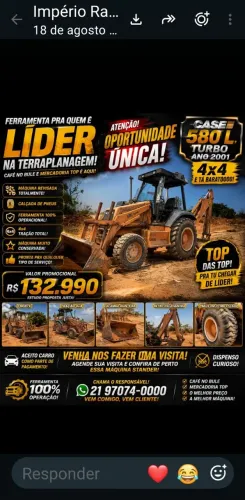 retroescavadeira case 4x4