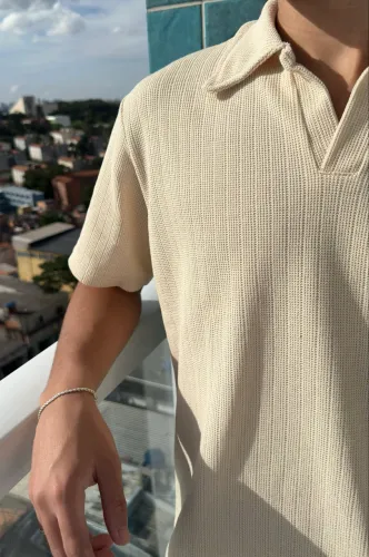 Camisa Polo Tricô Texturizada - Zara