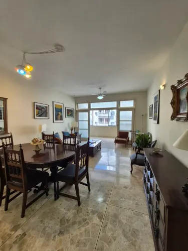 Apartamento Mobiliado com vista Mar para locação no José Menino em Santos- SP