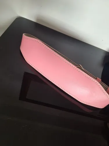 Cinturão De Treino Fivela ROSA Treino Musculação Academia