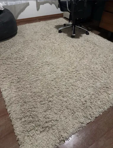 Tapete 2,00x 2,50 shaggy (felpudo) de cor bege ou fendi,