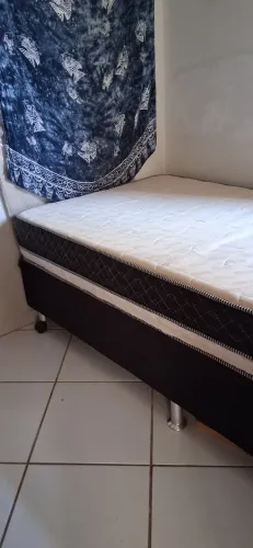 Cama box com colchão - tamanho viúvo