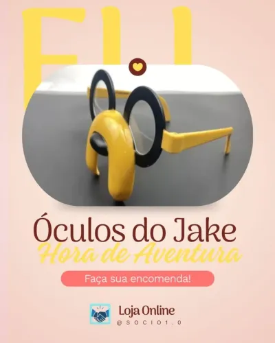 Óculos original do Jake do Hora de Aventura novidade na loja