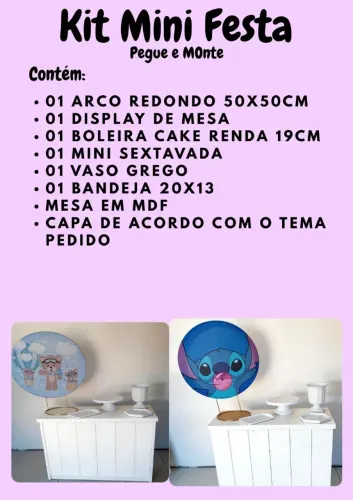 Kit decoração pegue e monte,festas e eventos 