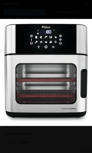 Fritadeira Air Fryer Philco NOVA