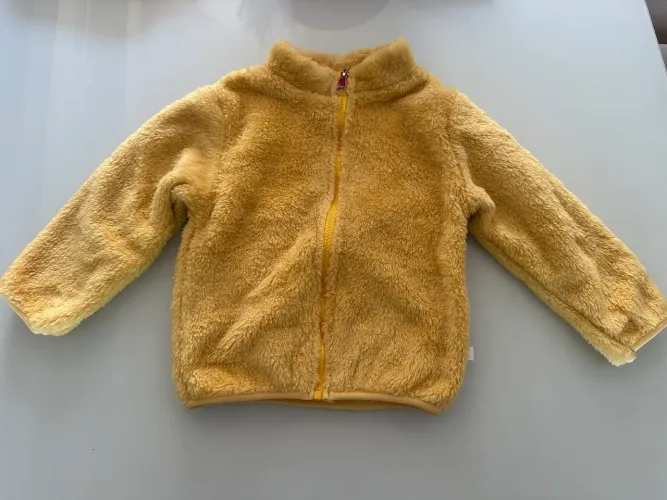 Casaco infantil teddy quentinho novo veste 3/4 anos