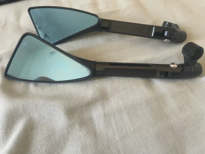RETROVISOR PIRÂMIDE AZUL ESPELHADO
