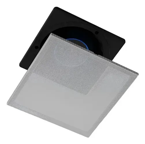 Suporte Teto Embutir Amazon Echo Dot Max Pro Light Quadrado Branco