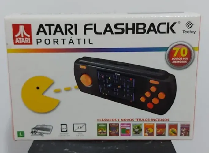 GAME ATARI FLASKBACK PORTÁTIL, 70 JOGOS NA MEMÓRIA, TECTOY