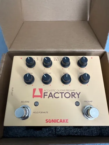 Pedal violão - Factory, sonicake reverb e pré amp