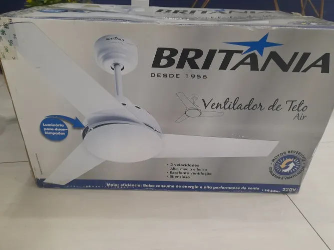 Ventilador Teto Britânia 220v NOVO