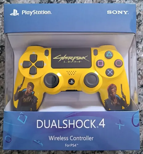 Controle PS4 Sem Fio - Cyberpunk