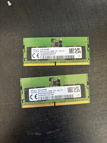 Memória RAM DDR5 16gb (2x8GB) 5600mhz SODIMM
