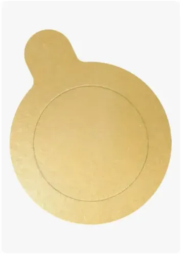 Bases para Doces Ouro 8cm Ultrafest - Pack 10 Unidades