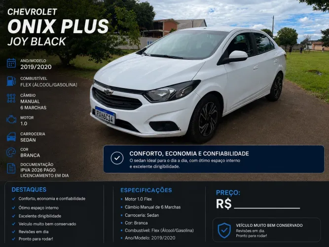 Chevrolet Joy Plus Black Ed.1.0 8V 4P Flex MEC 2020