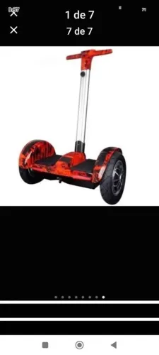 HOUVER BOARD Skate eletrônico com guidão e controle de estabilidade