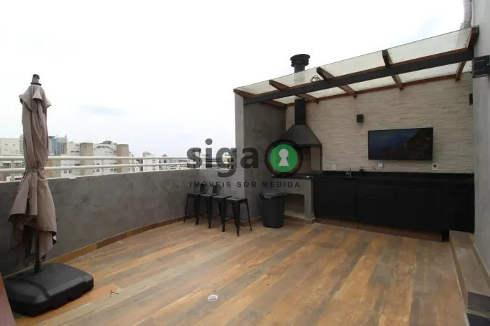 Cobertura Duplex no Itaim Bibi de 1 Quarto com 2 Vagas - 90m² para alugar