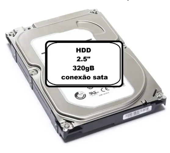 HD 320Gb SATA 2.5" pequeno tipo notebook ou videogame - USADO