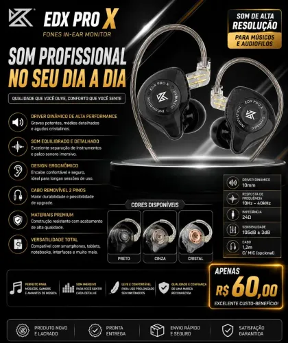 Fone KZ EDX PRO X