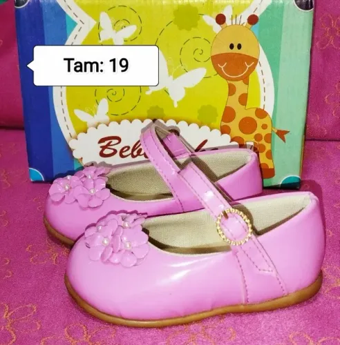 Sapatilha Rosa Verniz  TAM 19