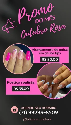 Promoção Alongamento em gel