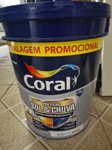 Tinta coral sol e chuva  branco neve 20Litros 