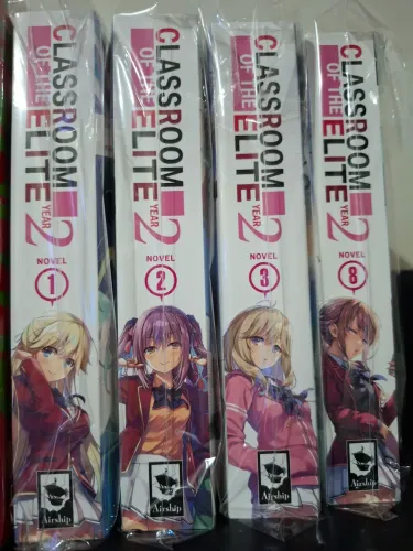 Lote Light Novel Classroom of the Elite (Inglês) - Vol. 1, 2, 3 e 8 - Seven Seas