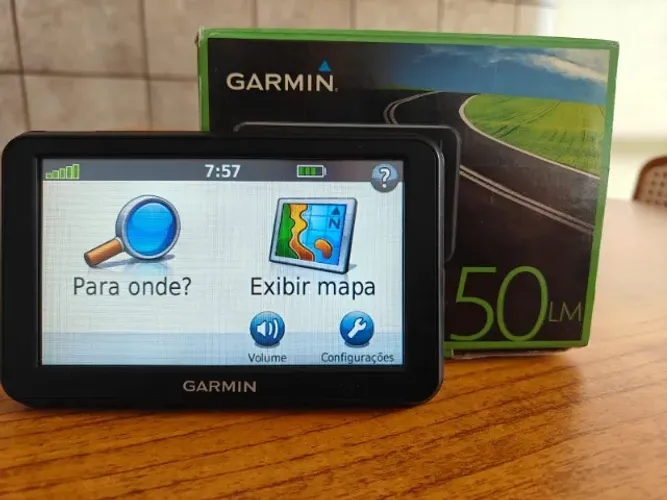 GPS GARMIN NÜVI 50LM - SUPER NOVO - COMPLETO COM CAIXA E ACESSÓRIOS