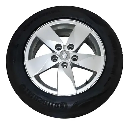 Roda Aro 16 C/pneu Renault Fluence 2.0 2011 A 2015 C/detalhe Prata
