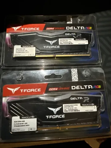 Memória RAM T-Force Delta RGB DDR4 3200MHz 16GB (2x8GB) Lacrada