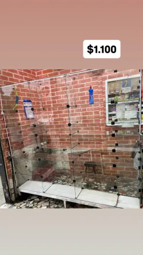 Balcão / Vitrine de Vidro Grande para Loja 