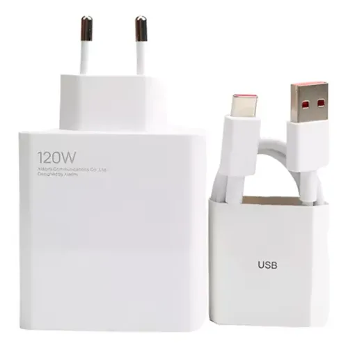 Carregador De Tomada Turbo 120w Potência E Velocidade Tipo-c