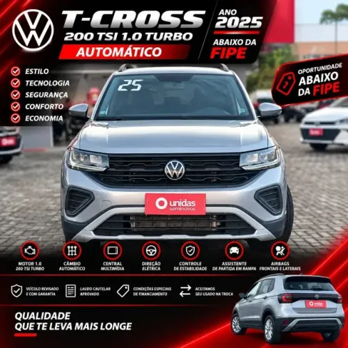 Volkswagen T-Cross 1.0 TSI Flex 12V 5P Aut. 2025