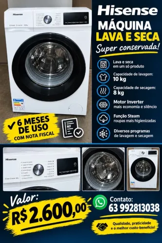 Máquina lava e seca/ fogão