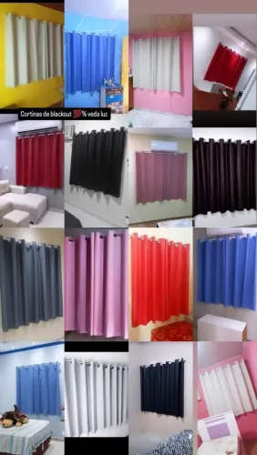 Cortinas Blackout vinil veda luz com kit e instalação gratisc