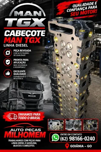 CABEÇOTE MAN TGX