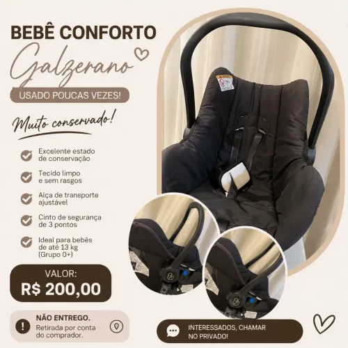 Bebê conforto Galzerano