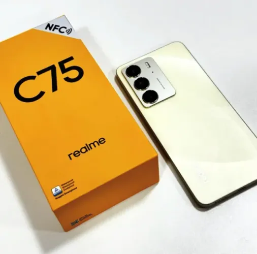 REALME C75 256/8 RAM  (Gold/Preto) R$1.499,00 