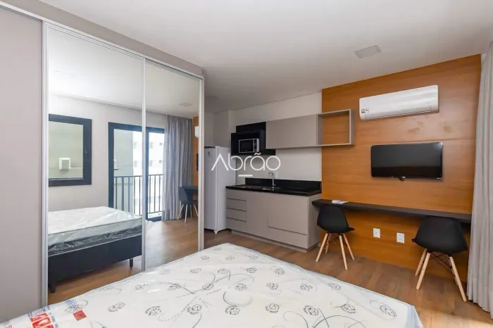 Studio Mobiliado e Equipado para Alugar no Batel - 22,95 m² - Edifício BF2211 | Ref 692