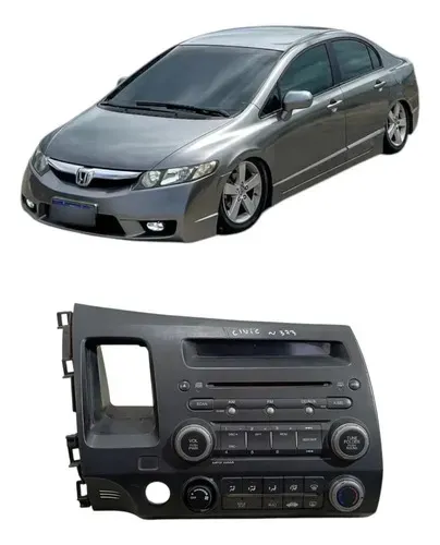Radio Som Automotivo Cd Player Honda New Civic G8 2007 2013 Preto