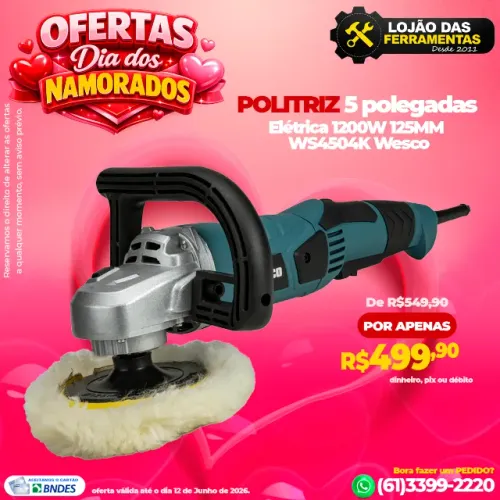 Politriz 5 polegadas 1200W 125MM WS4504K Wesco
