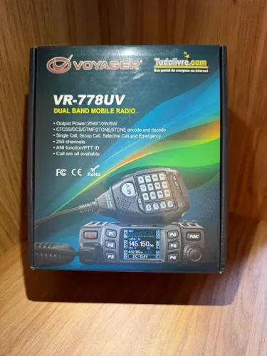 Rádio Voyager VR-778UV - Vhf/Uhf 