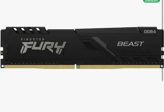 Memoria Fury Beast 8gb Ddr4 8 Kingston Cor Preto