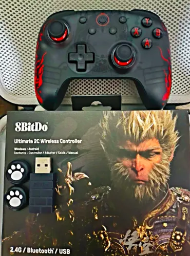 8bitdo controle Blackmyth Wukong sem fio personalizado.
