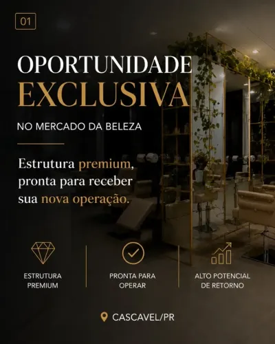 Espaço Premium para Beleza e Estética | Estrutura Completa | Cascavel/PR