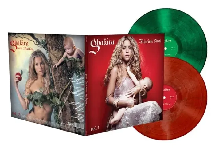 Disco de Vinil Shakira - Fijação Oral Vol. 1 / Oral Fixation Vol. 2 (2LP colorido - edição