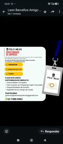 Vagas de Emprego Urgente 