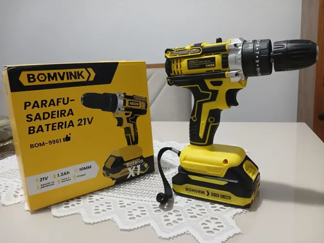Parafusadeira Bateria 21V BOMVINK-9961